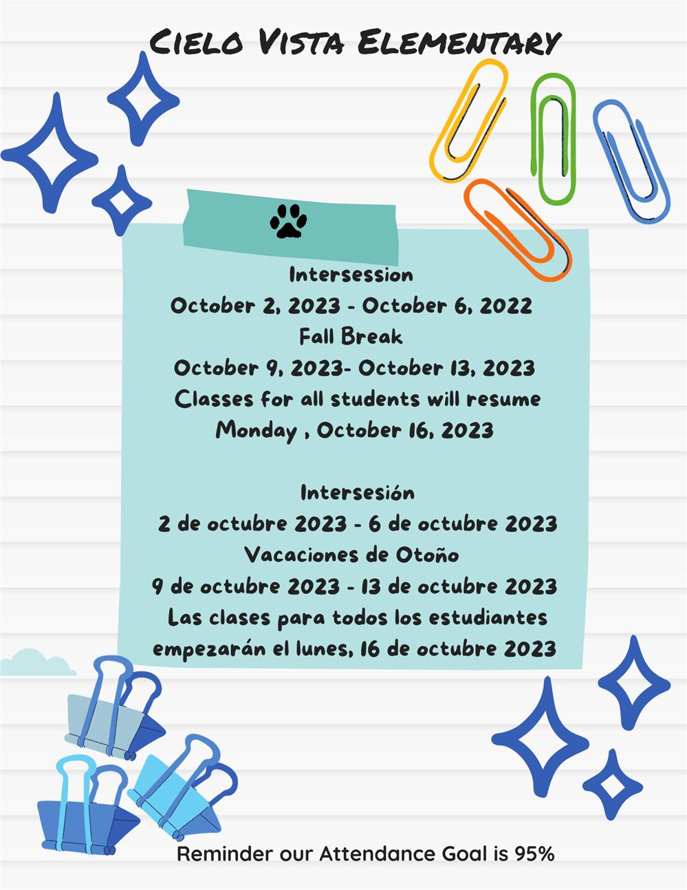  Intersession & Fall Break